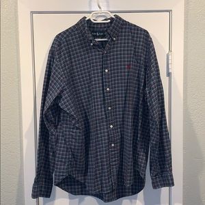 Men’s Ralph Lauren Blue/Red/White Plaid Shirt